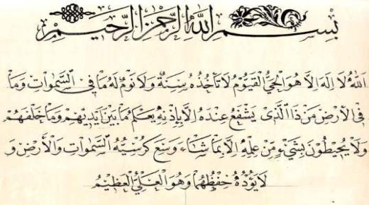 Dygden att läsa Ayat al-Kursi och hemligheter och information om det