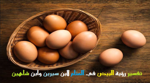 Interpretatie van het zien van eieren in een droom door Ibn Sirin