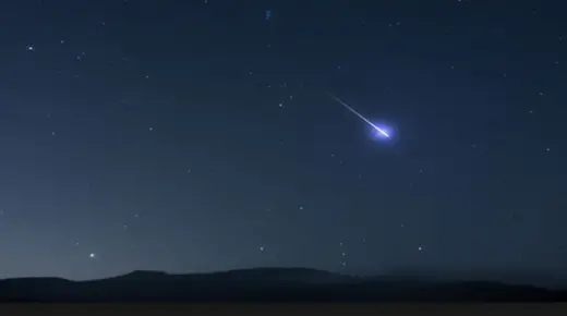 Quae est interpretatio meteoris videndi in somnio secundum Ibn Sirin in caelo?