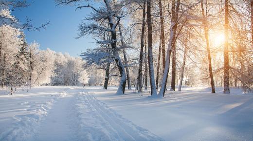 En skolsändning om vintersäsongen och orsakerna till dess kyla
