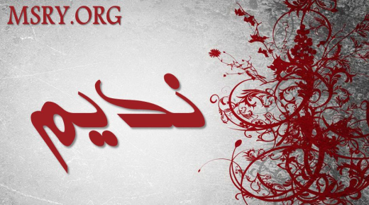 What is the meaning of the name Nadim Nadim in the Arabic language and the Qur'an?