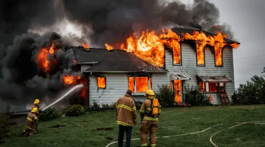 تفسير حلم البيت يحترق وتفسير حلم الحريق في البيت والنجاة منه